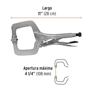 Pinza de presion tipo
