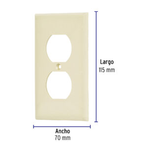 Placa duplex de ABS linea Standard