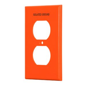 Placa para contacto duplex tierra aislada linea estandar