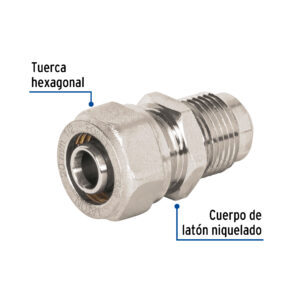 Conector para PEALPE, 1/2' a flare 3/8', Foset