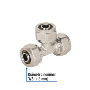 Tee para PEALPE 3/8