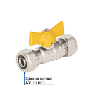 Valvula esfera para PE AL PE 3/8