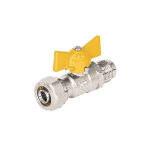 Valvula esfera para PE AL PE de 3/8" a flare 3/8" Foset