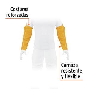 Proteccion para soldar mangas de carnaza