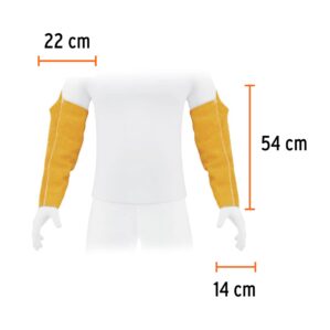 Proteccion para soldar mangas de carnaza