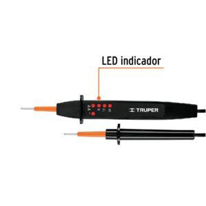 Probador de voltaje y polaridad 6,12 y 24vdc