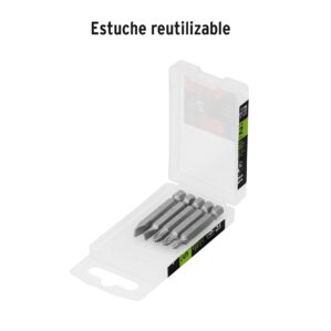 Pack de 5 puntas combinadas de 2" Cruz Plano
