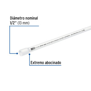 Tubo de PVC hidraulico cedula 40 1/2