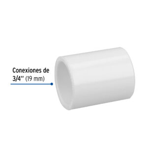 Cople de PVC Hidraulico 3/4"