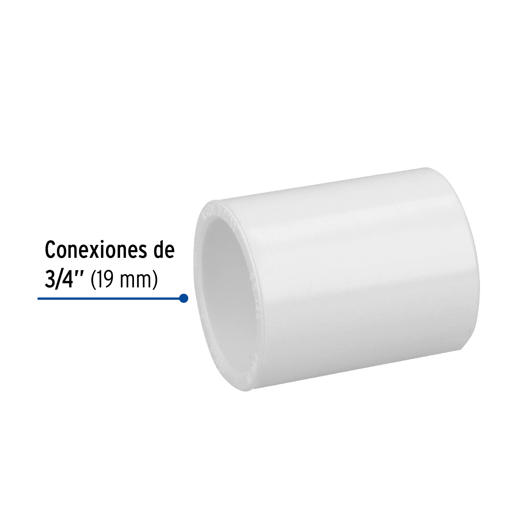 Cople de PVC Hidraulico 3/4"
