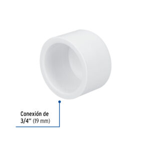 Tapon de PVC Hidraulico 3/4