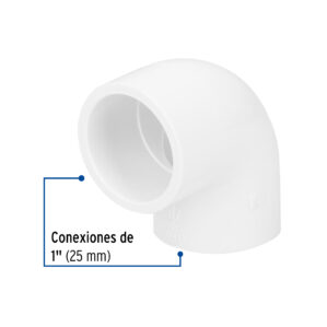 Codo 90° de PVC Hidraulico 1"