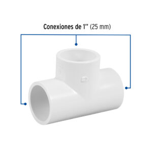 Tee sencilla de PVC Hidraulico 1