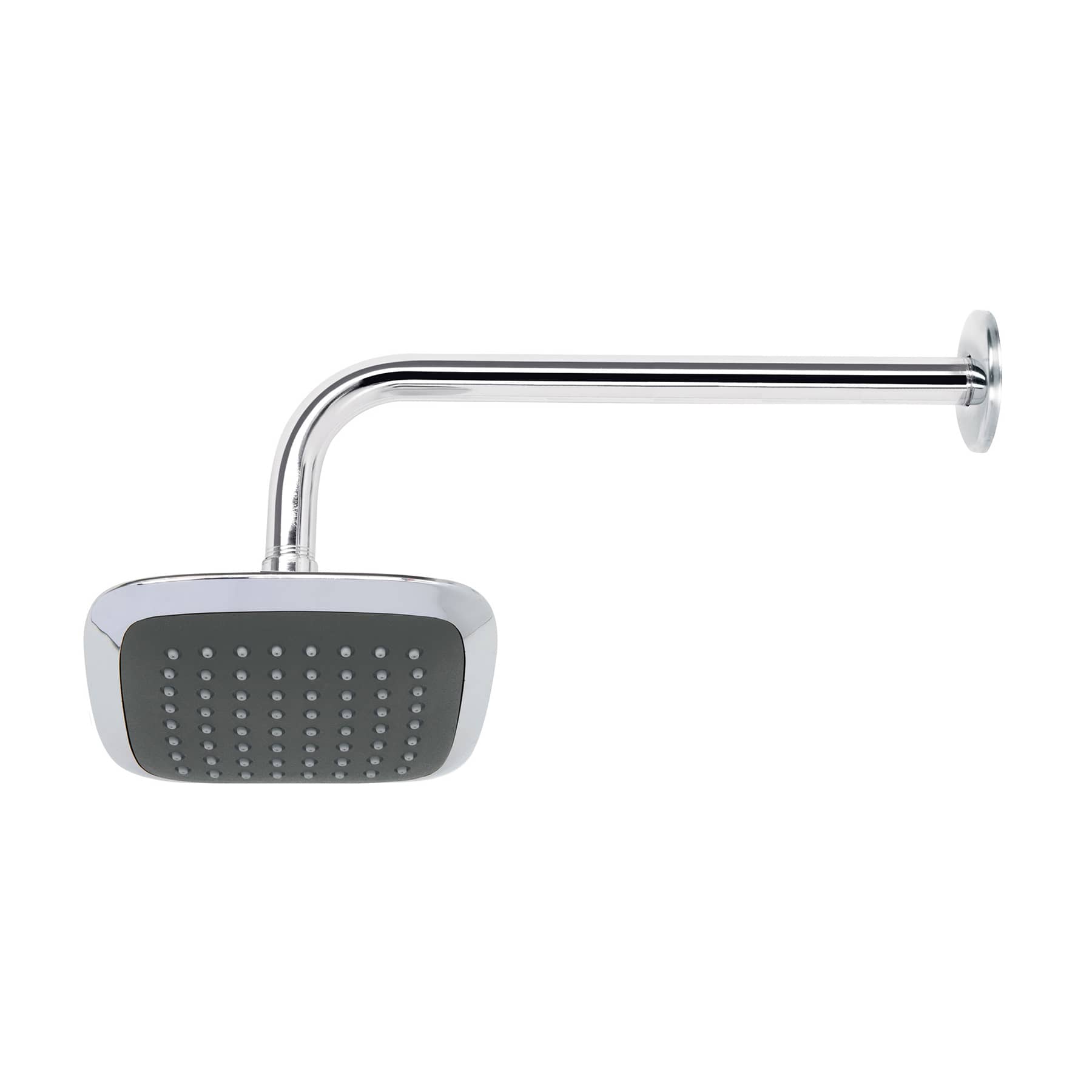 Regadera cuadrada plastica 6" con brazo Aero