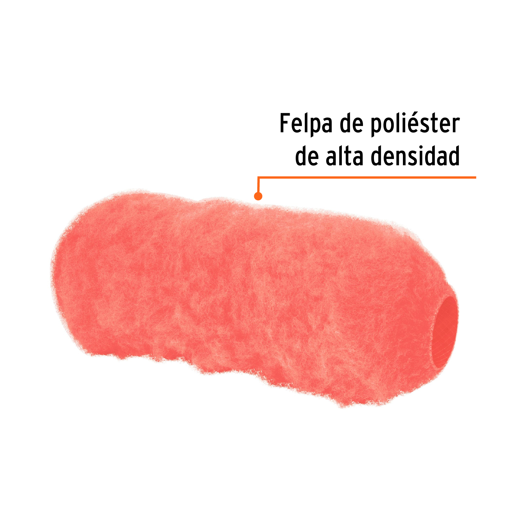 Repuesto rodillo para superficie extra rugosa para pintar felpa 9x1-1/4"