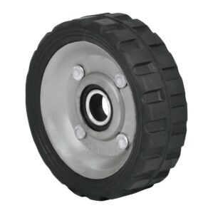 Rueda de hule solido 4-1/2" un balero