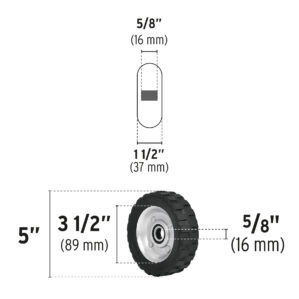 Rueda de hule solido 5