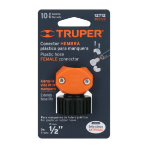 Conector plastico hembra 3/4