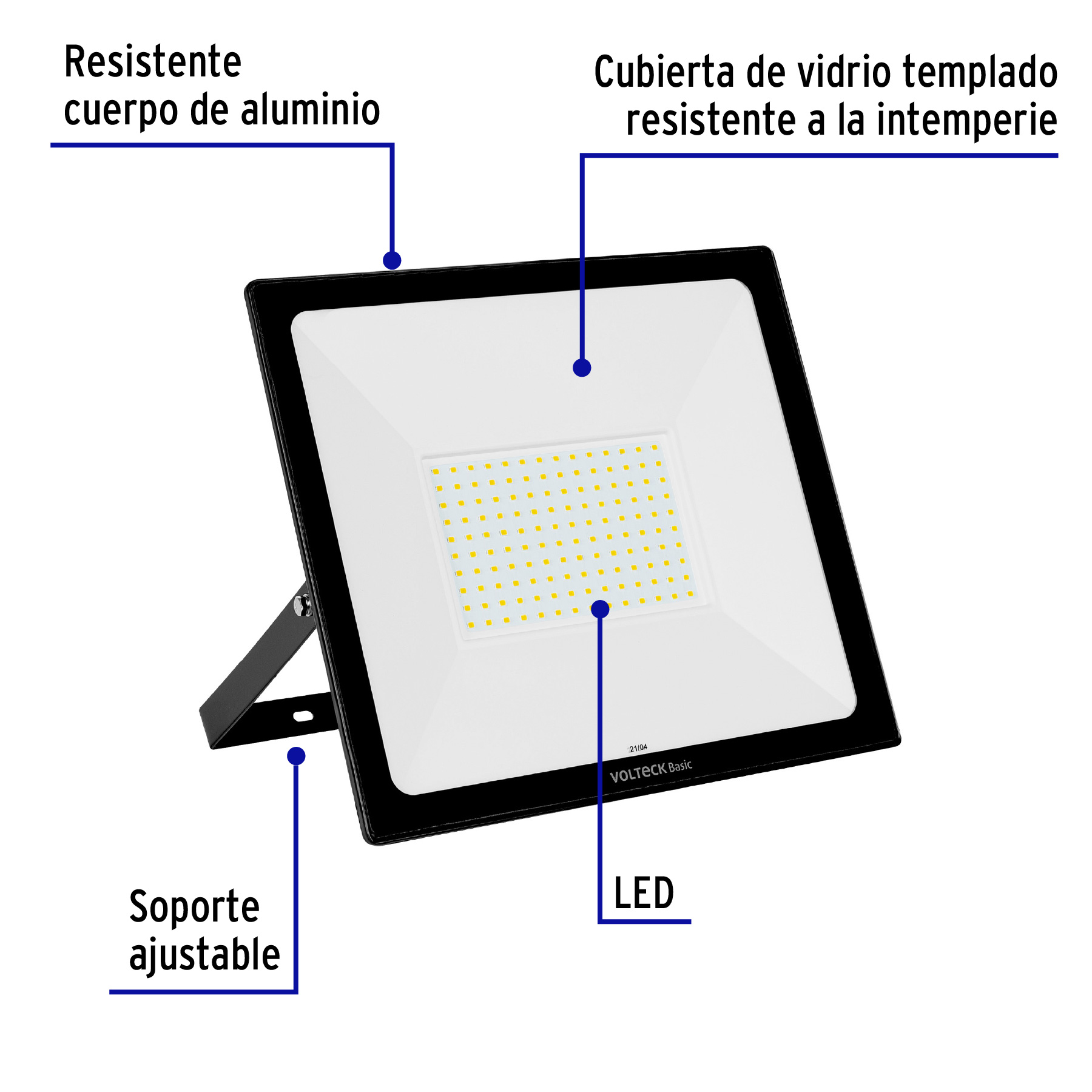 Reflector Ultra Delgado LED de 100w 9000 Lumenes
