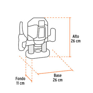 Router Rebajadora Truper 1200w