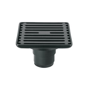 Resumidero acero inoxidable Negro Mate cuadrado 4x4