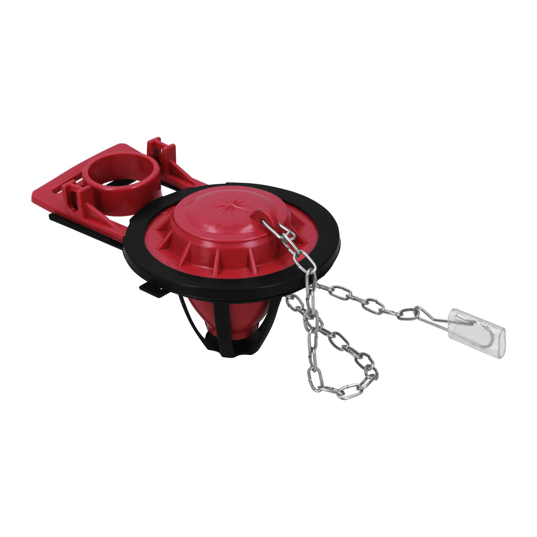 Sapo para WC de silicona ajustable cadena inoxidable 2"