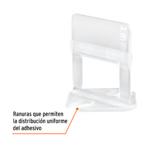 Bolsa con 100 anclas de 1mm para nivelacion de azulejos