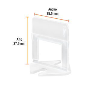 Bolsa con 100 anclas de 1.5mm para nivelacion de azulejos