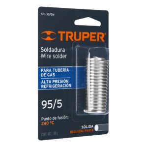 Soldadura solida 95/5 para tuberia de gas 48g