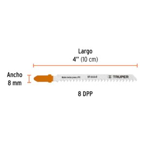 Juego 5 Seguetas Madera Zanco T Corte Rapido 8 DPP