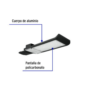 Luminario suburbano de LED plano de aluminio 100w