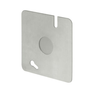 Tapa de acero para caja chalupa 3x3" de 1/2"