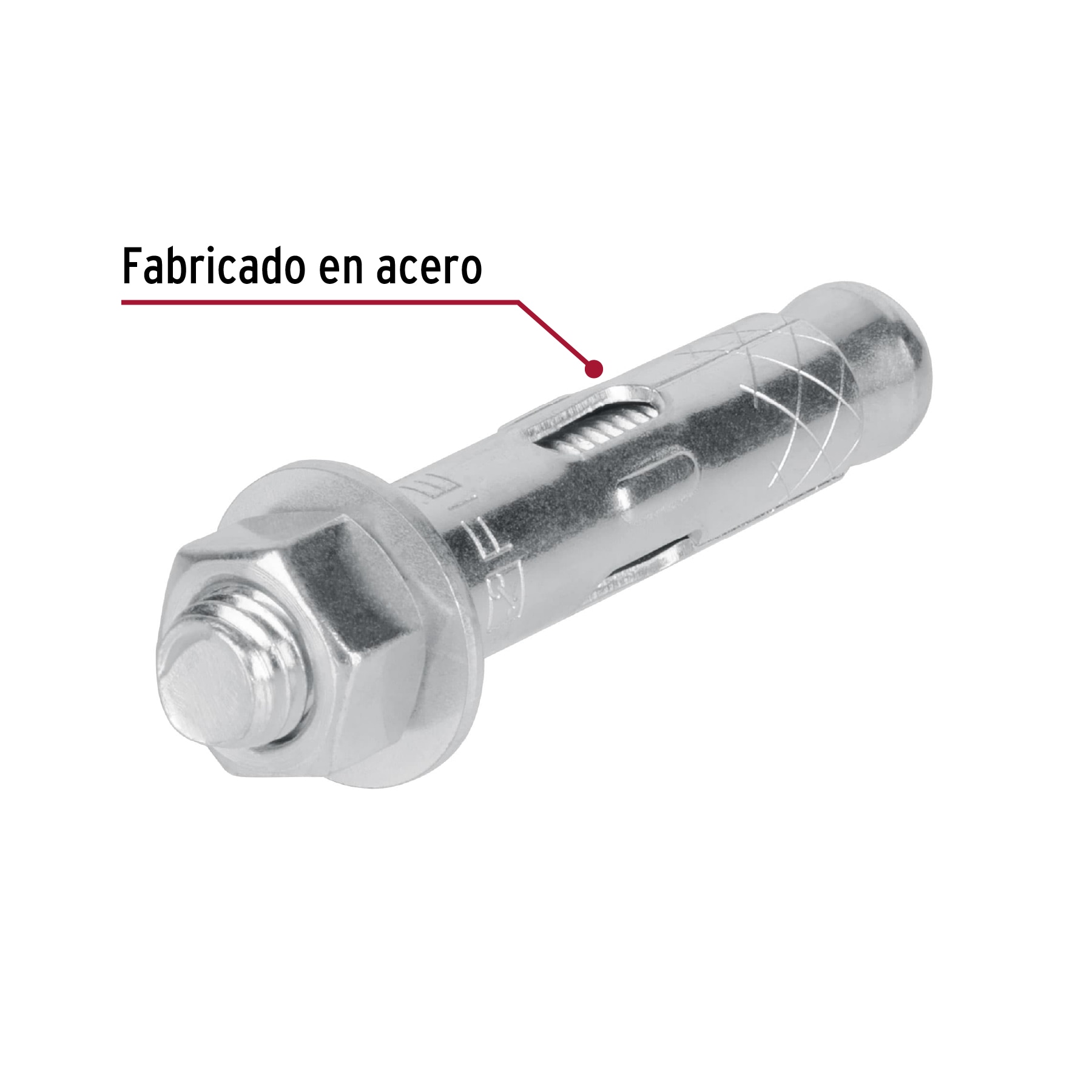 Taquete Expansivo 1/2" con tornillo bolsa 2 piezas