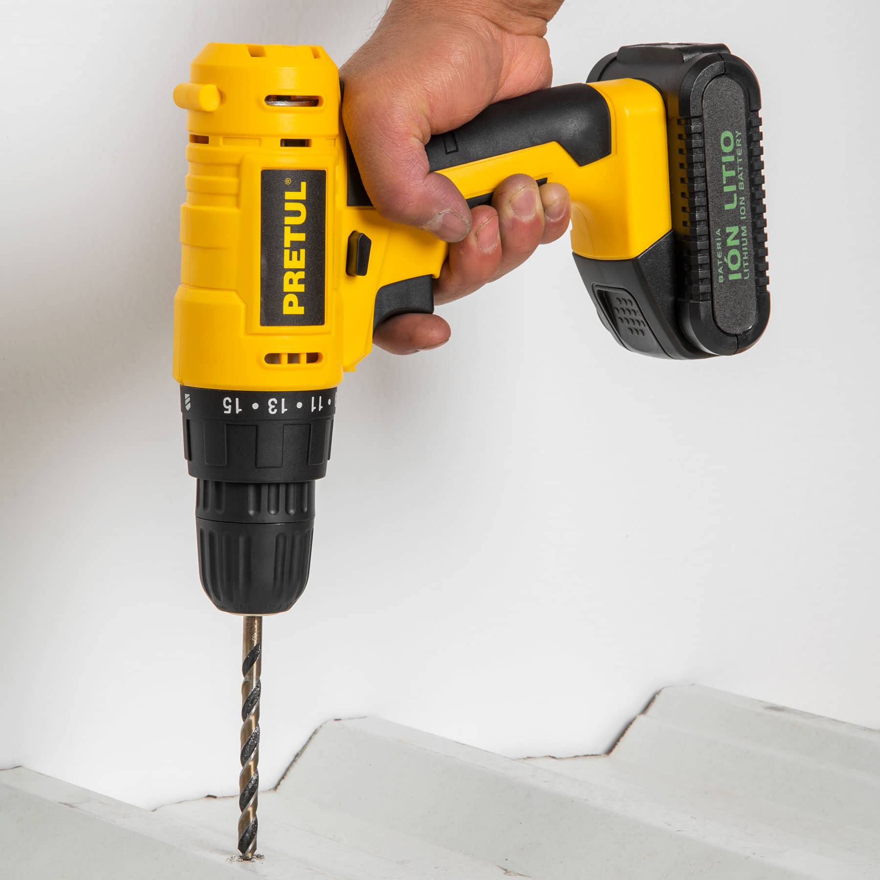 Taladro inalambrico bateria ion litio 20 V Pretul