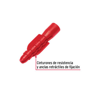 Bolsa con 20 taquetes de plastico 1/4