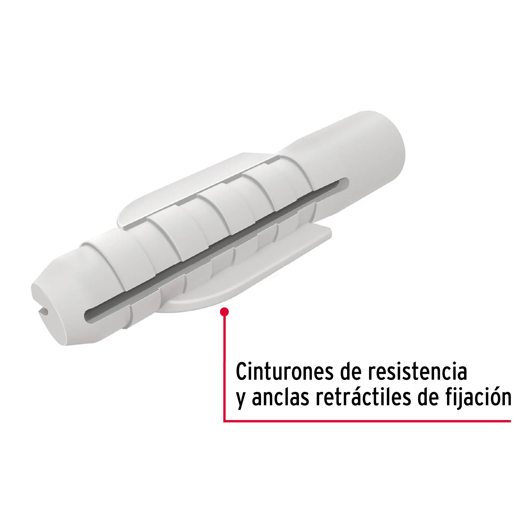 Taquete plastico de 3/16" Pack 50 piezas
