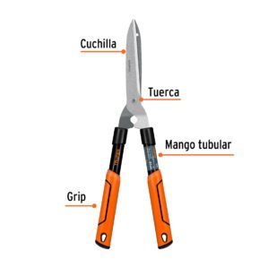 Tijera para poda ligera 53cm mango tubular