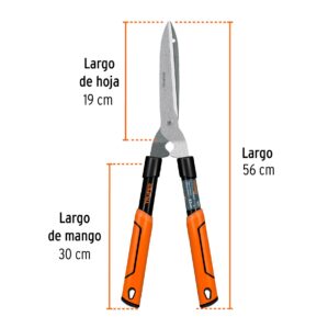 Tijera para poda ligera 53cm mango tubular