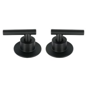 Juego de 2 manerales para regadera palanca Negro Tubig