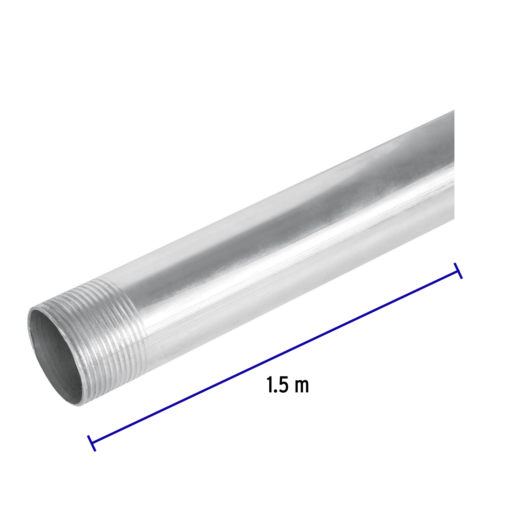 Tubo 1-1/4" acometida Conduit Galvanizado de 1.5m para mufa CFE