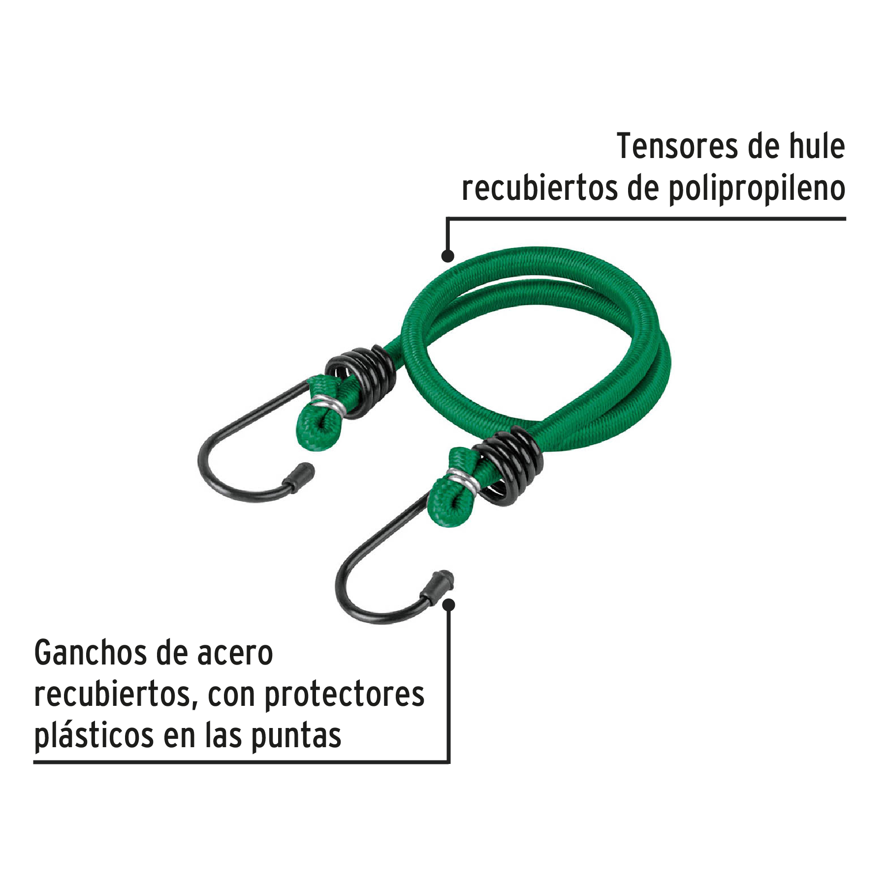 Pack de 2 Tensores elasticos 45cm Pretul