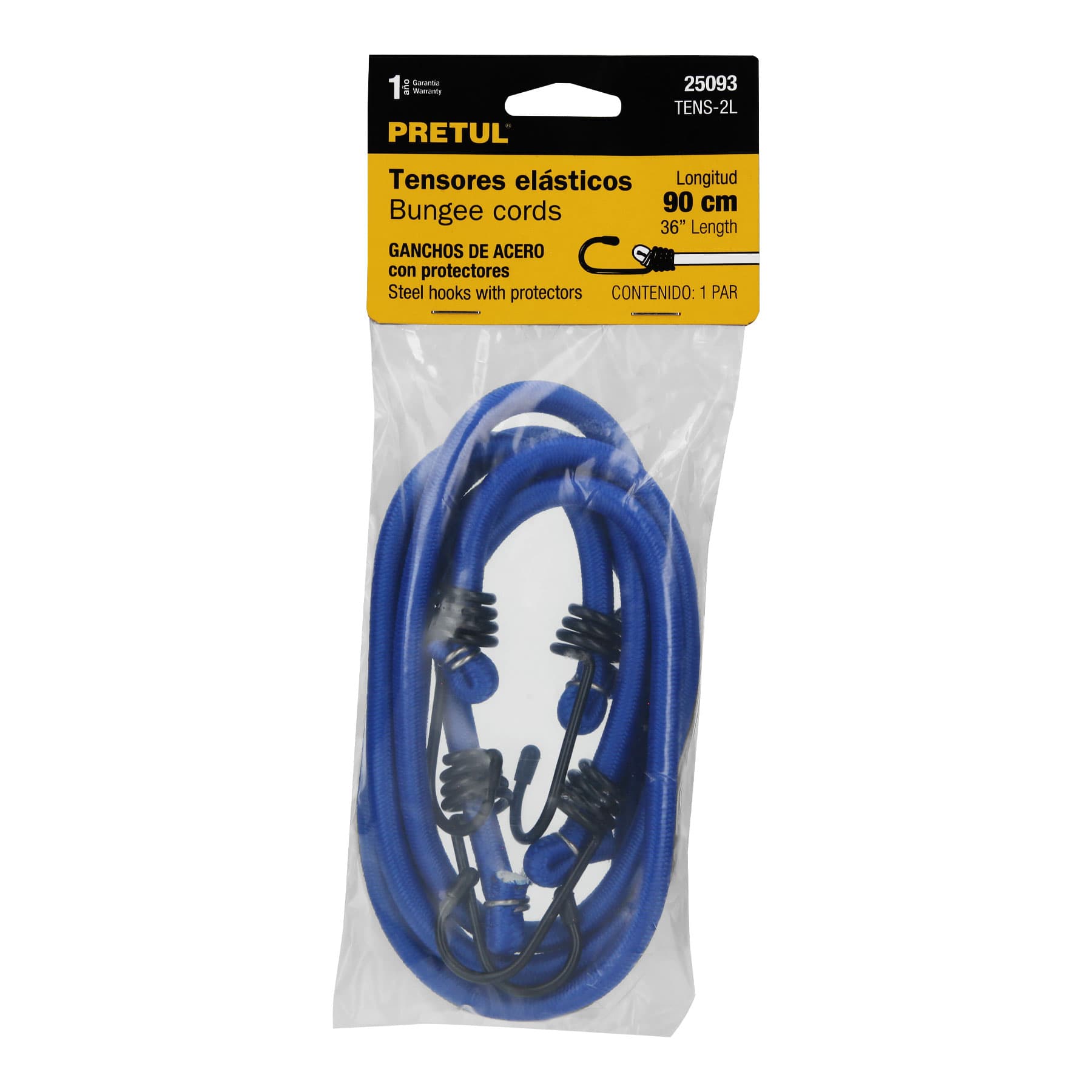 Tensores elasticos 90cm 2 Piezas Pretul