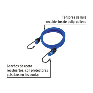 Tensores elasticos 90cm 2 Piezas Pretul