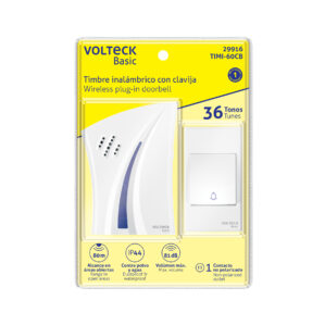 Timbre inalambrico con clavija de 36 tonos Volteck