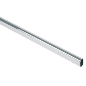 Tubo ovalado cromado para closet de 3m dimetro 1