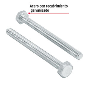 Tornillo tipo maquina, 1/4 x 3", bolsa con 50 pzas