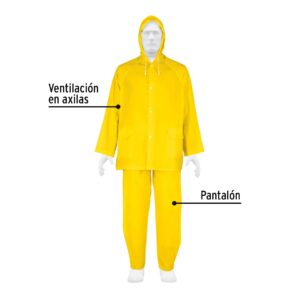 Conjunto Impermeable Ligero de PVC Talla Chico