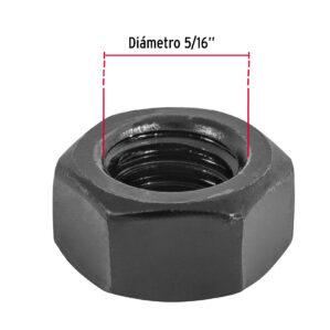 Tuerca hexagonal grado 5 de 5/16