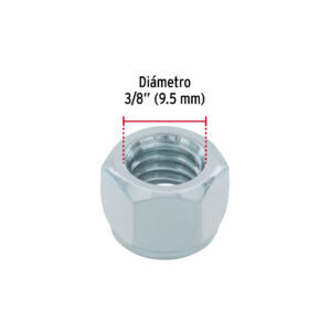 Bolsa con 100 tuercas de seguridad 3/8