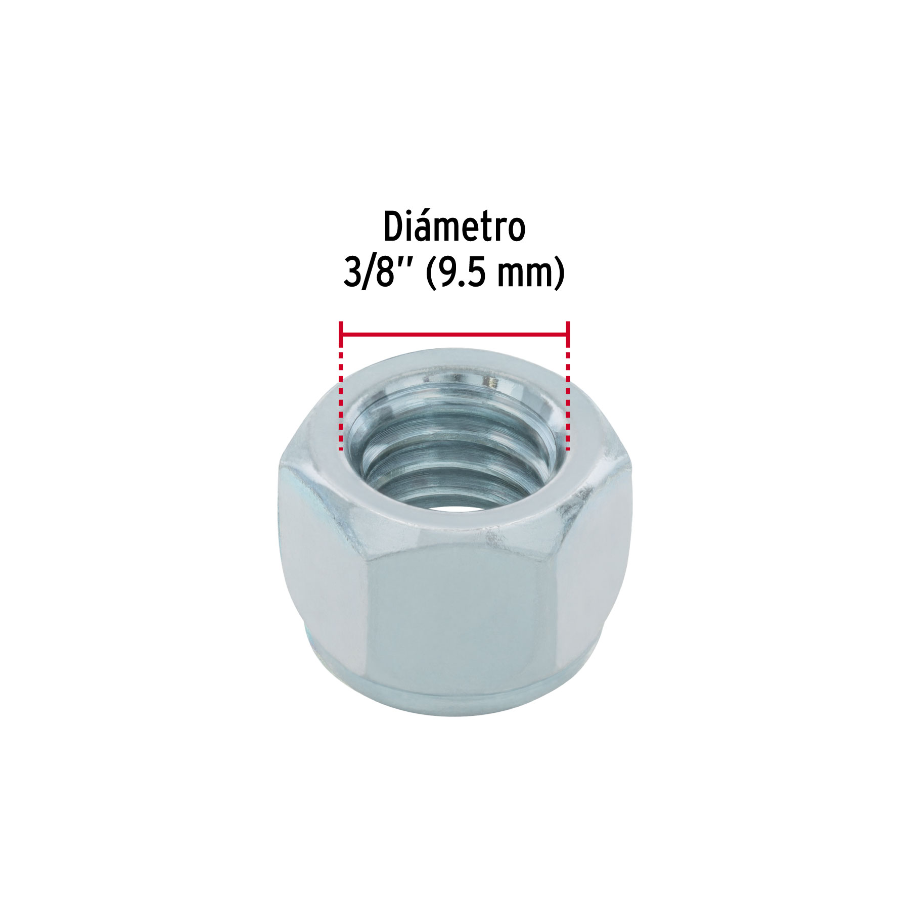 Bolsa con 100 tuercas de seguridad 3/8" FIERO